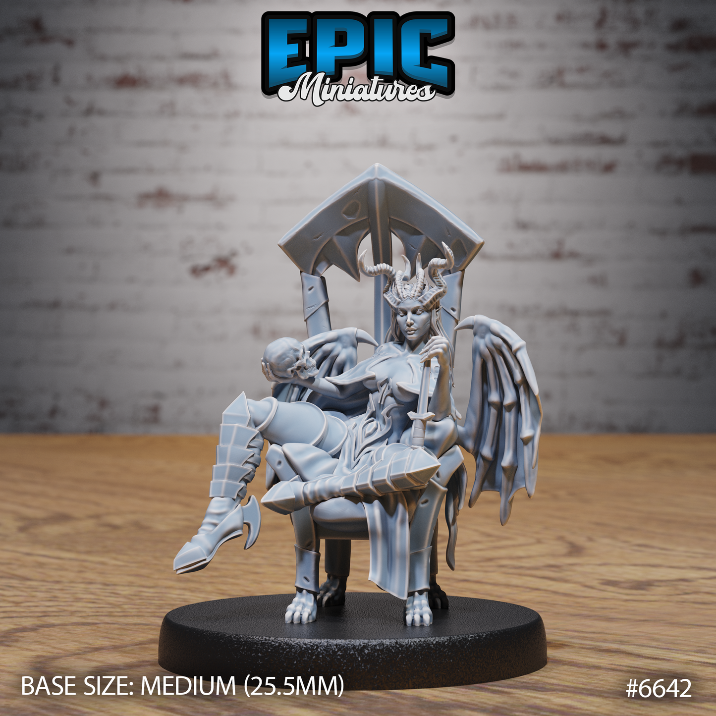 Succubus Queen Malcanthet Demon Queen DND Miniature TTRPG Resin Figure 25mm Base