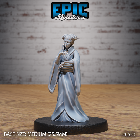 Karakuri Geisha Construct DND Miniature TTRPG Resin Figure 25mm Base