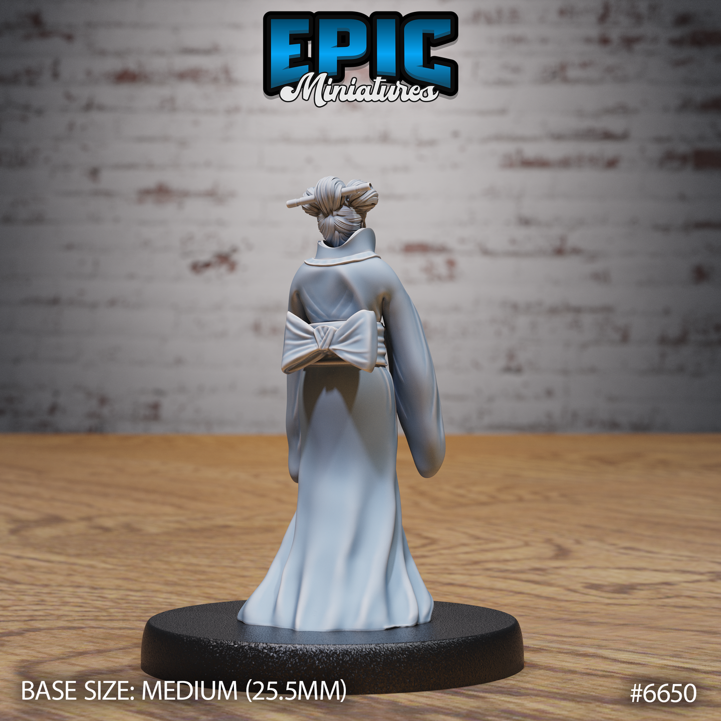 Karakuri Geisha Construct DND Miniature TTRPG Resin Figure 25mm Base