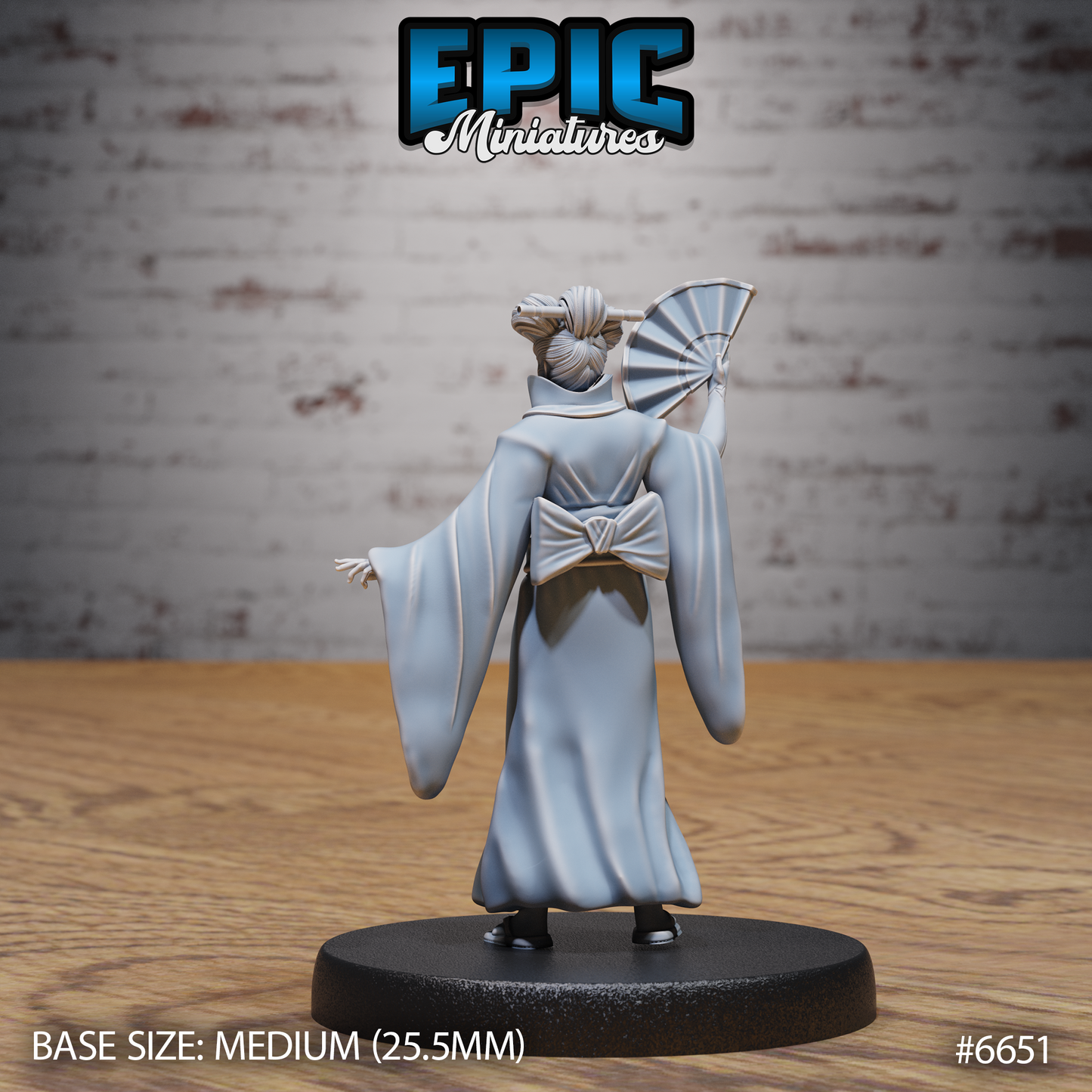 Karakuri Geisha Construct DND Miniature TTRPG Resin Figure 25mm Base
