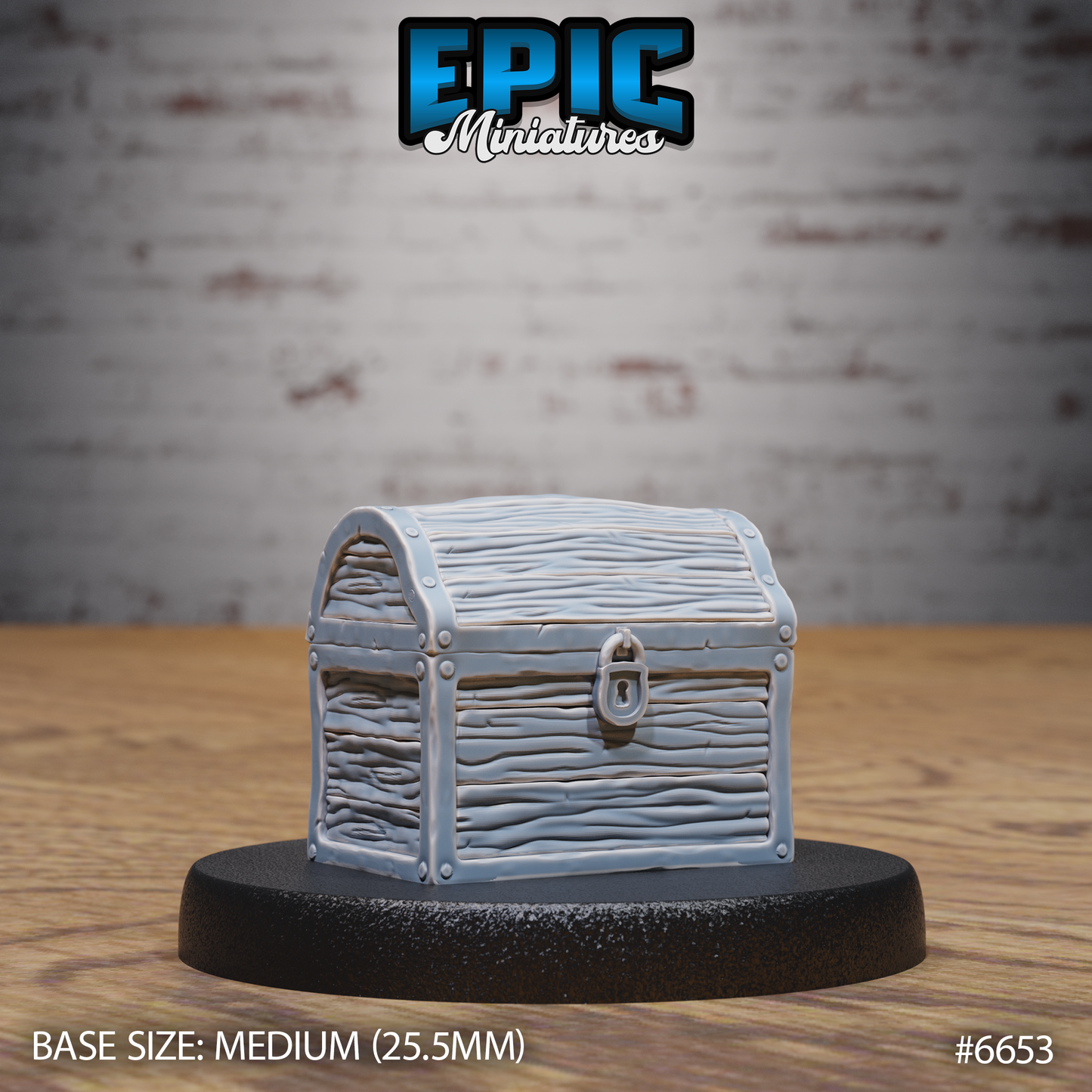 Mimic Chest DND Miniature TTRPG Resin Figure 25mm Base