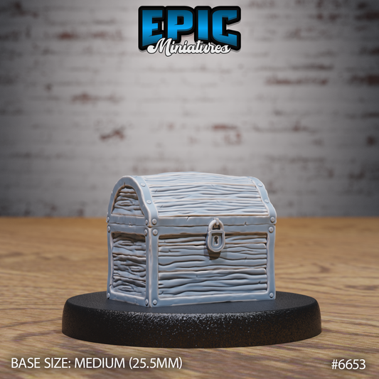 Mimic Chest DND Miniature TTRPG Resin Figure 25mm Base