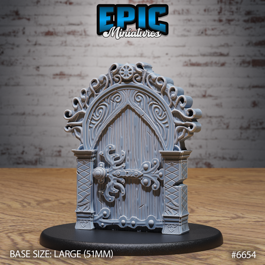 Door Mimic DND Miniature TTRPG Resin Figure 51mm Base