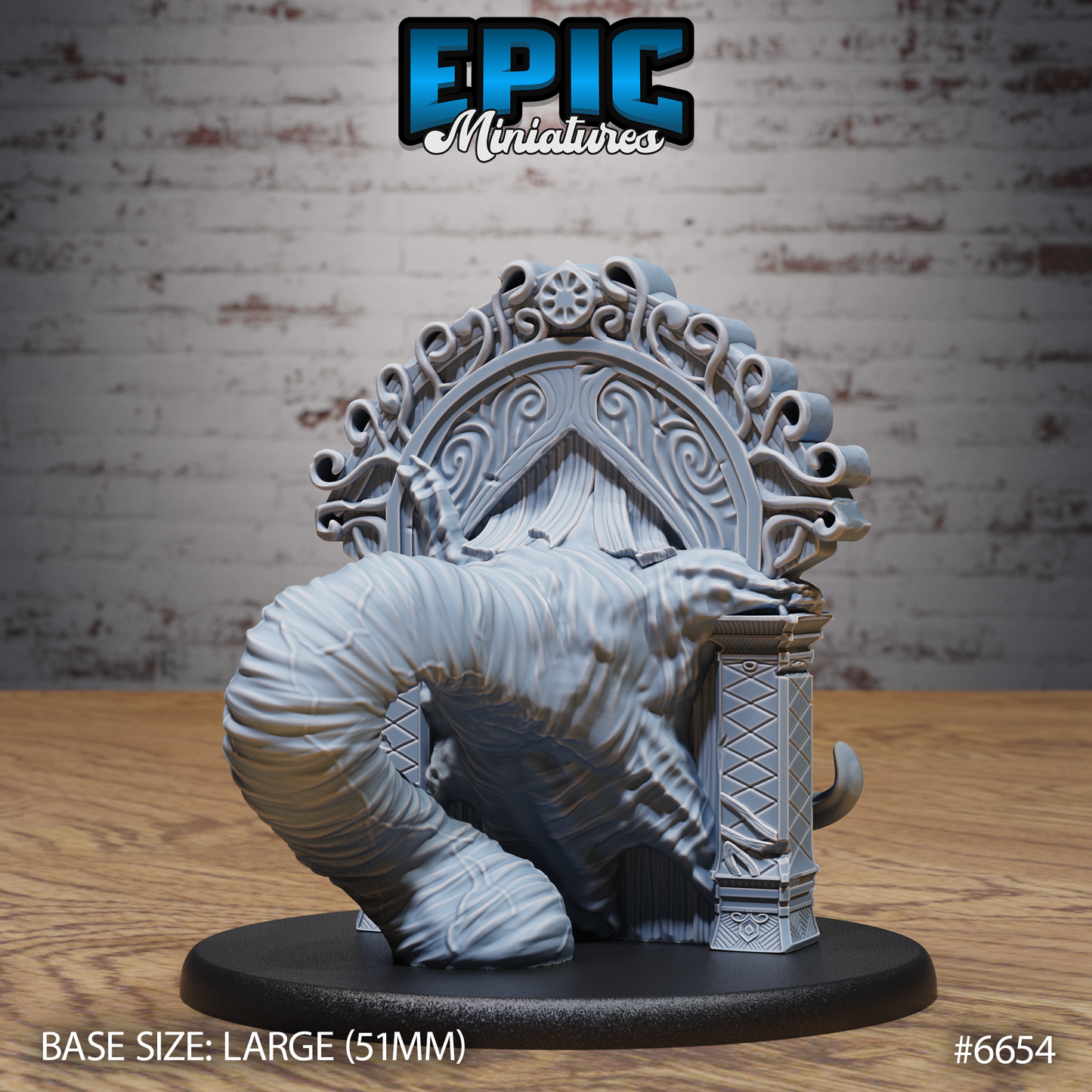 Door Mimic DND Miniature TTRPG Resin Figure 51mm Base