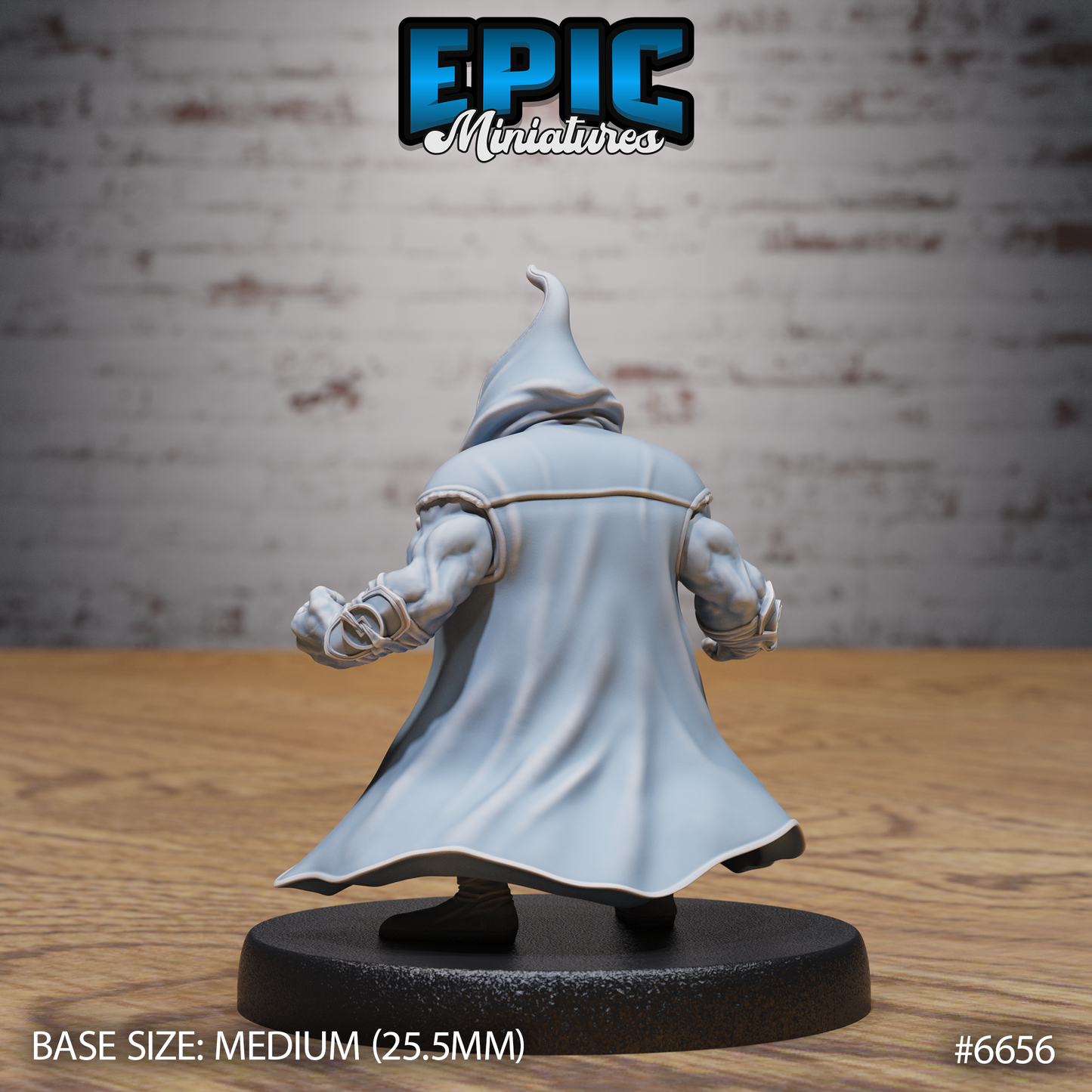 Dwarf Monk DND Miniature TTRPG Resin Figure 25mm Base