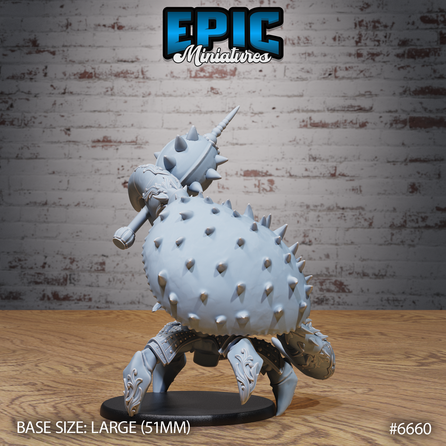 Samucrab Samurai Crab DND Miniature TTRPG Resin Figure 50mm Base