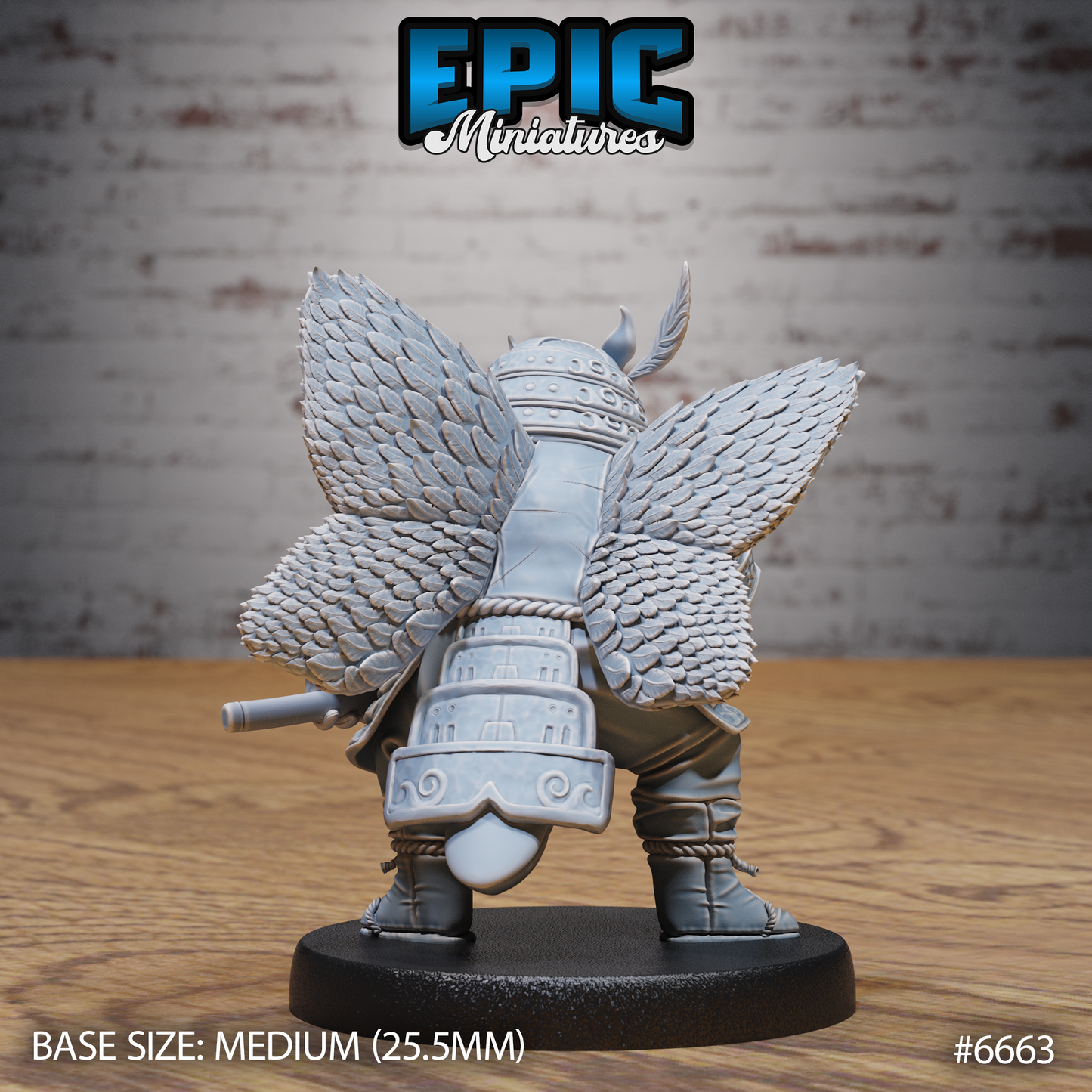 Bug Samurai DND Miniature TTRPG Resin Figure 25mm Base
