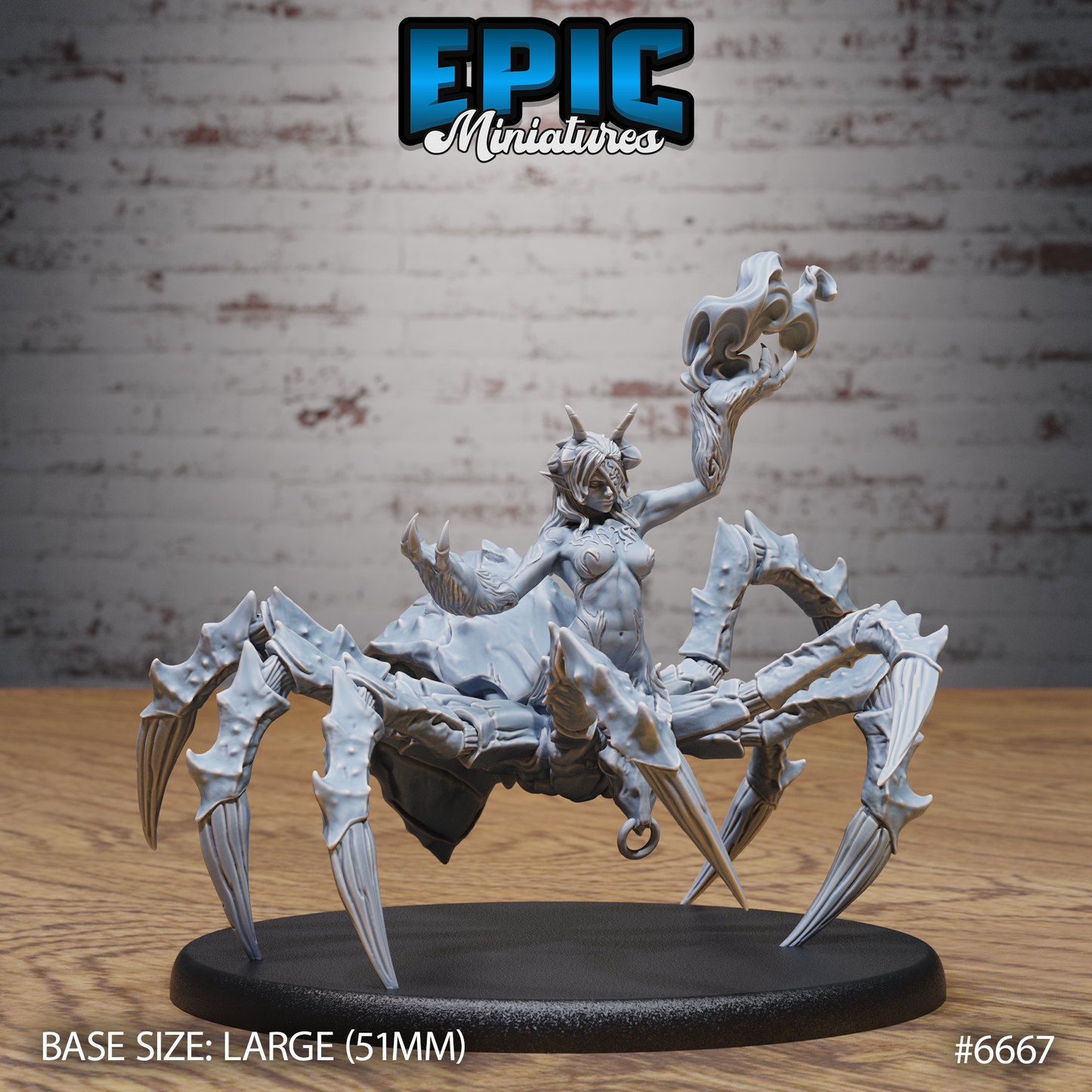 Ushi Oni Brood Mother DND Miniature TTRPG Resin Figure 50mm Base