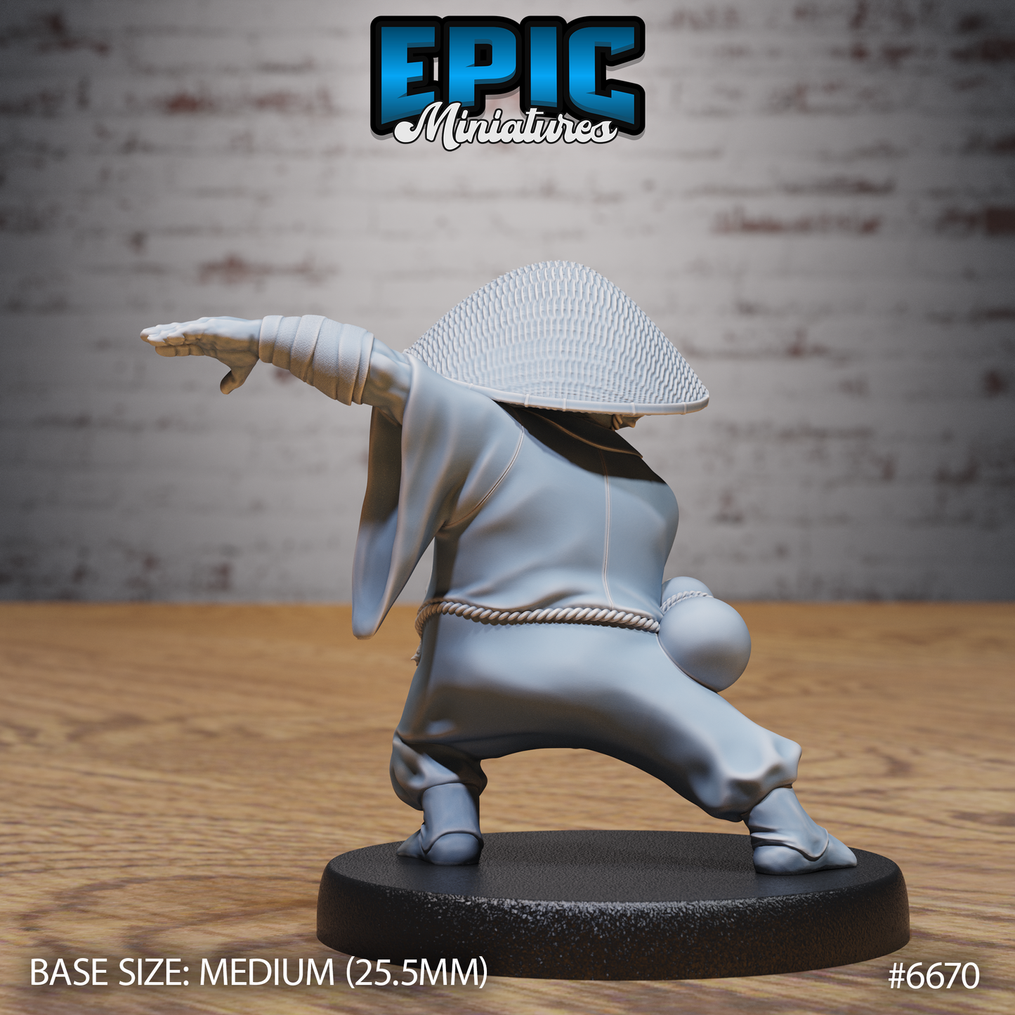 Red Panda Monk DND Miniature TTRPG Resin Figure 25mm Base