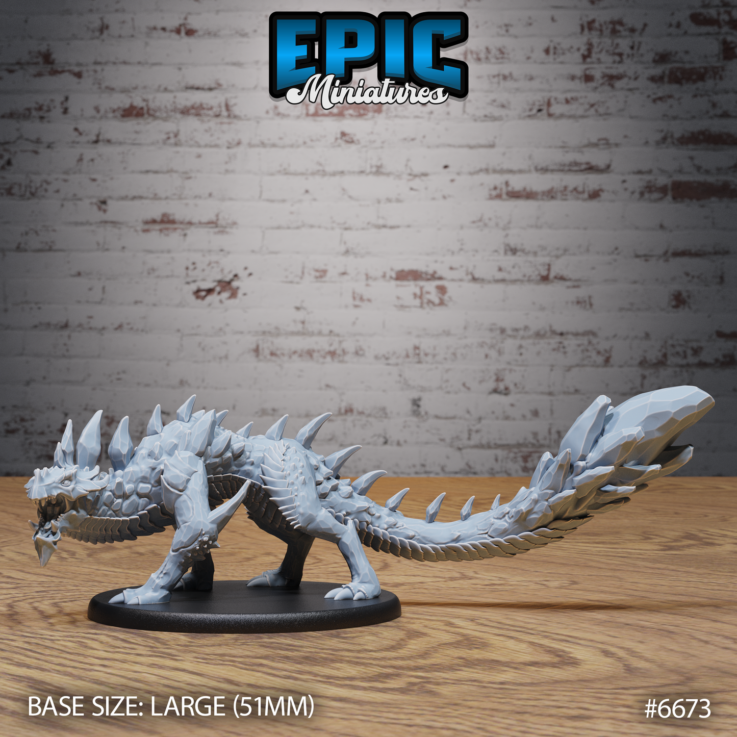 Amethyst Guard Drake DND Miniature TTRPG Resin Figure 50mm Base