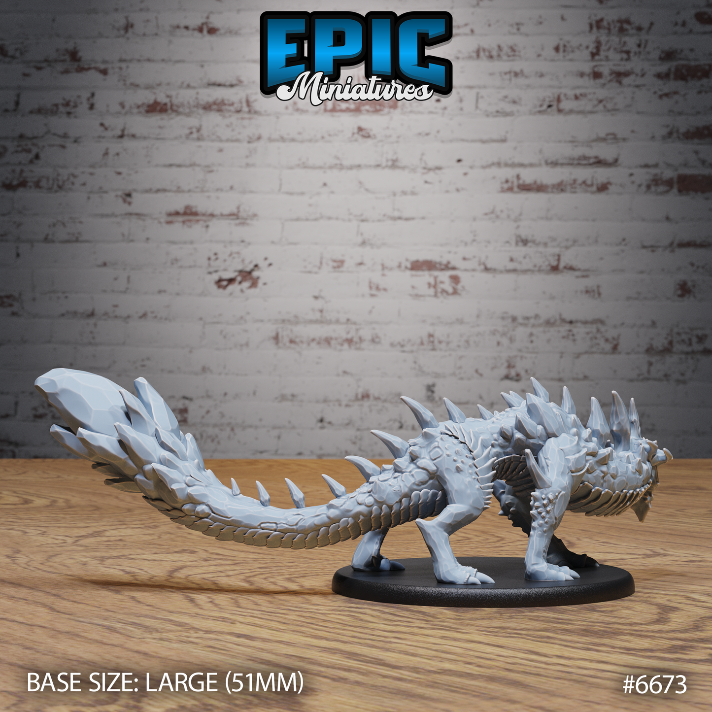 Amethyst Guard Drake DND Miniature TTRPG Resin Figure 50mm Base
