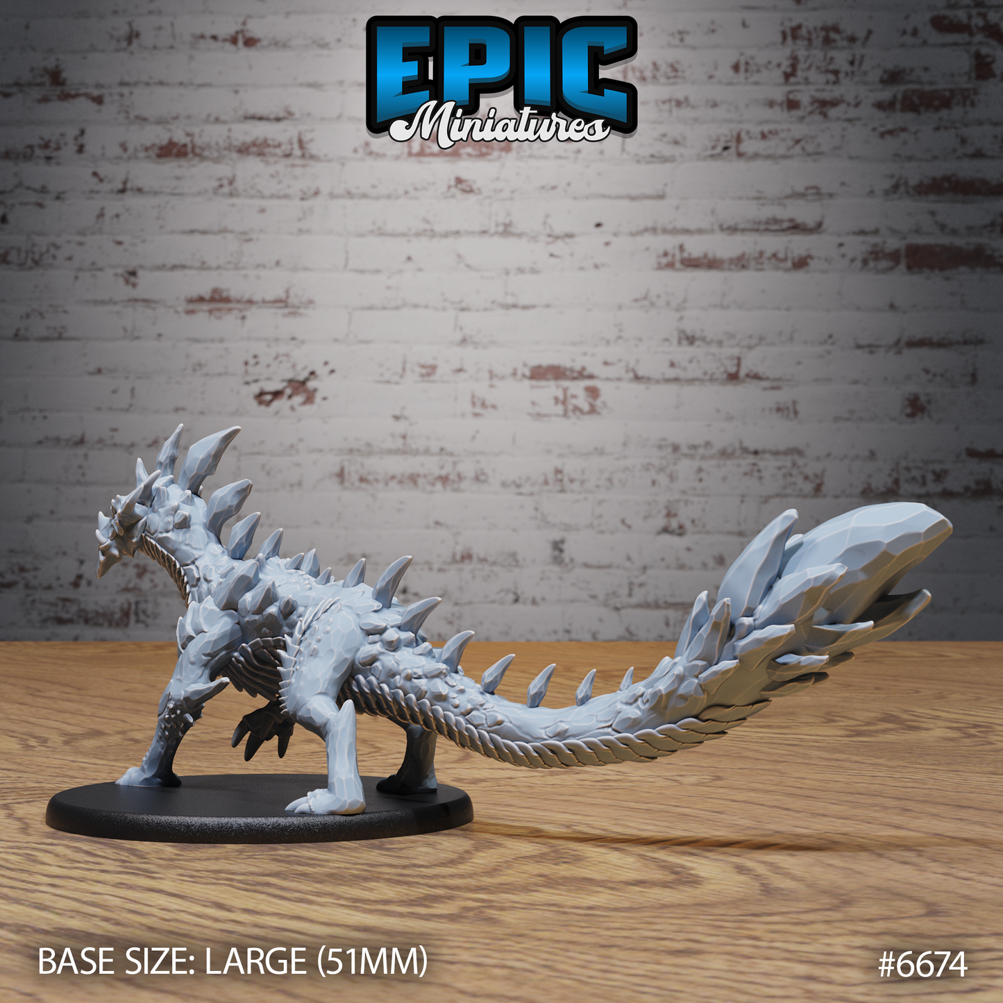 Amethyst Guard Drake DND Miniature TTRPG Resin Figure 50mm Base