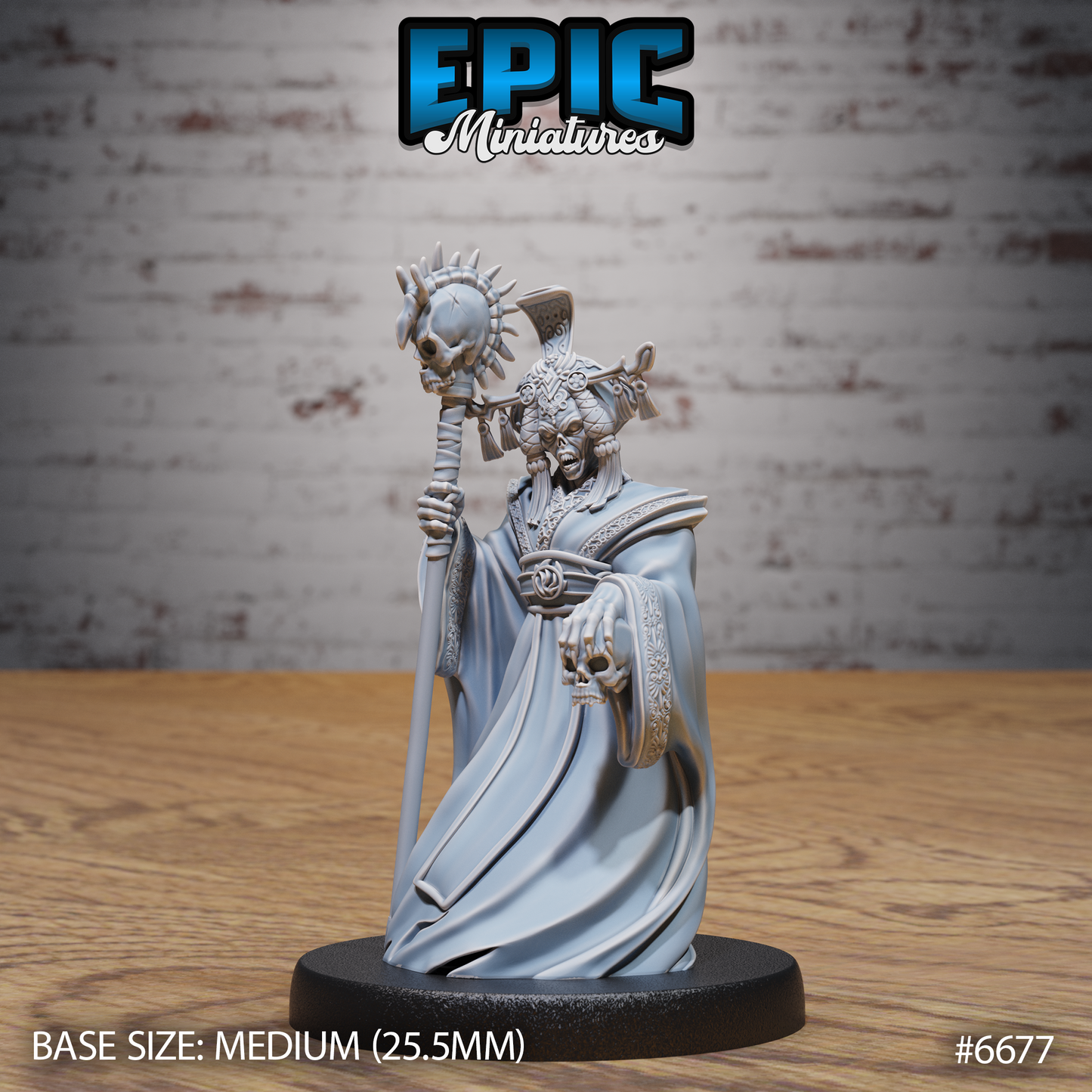 Banshee Queen DND Miniature TTRPG Resin Figure 25mm Base