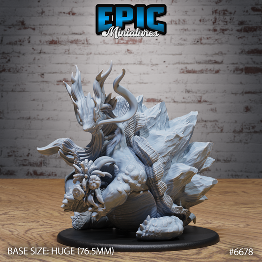 Old Tortoise DND Miniature TTRPG Resin Figure 76mm Base