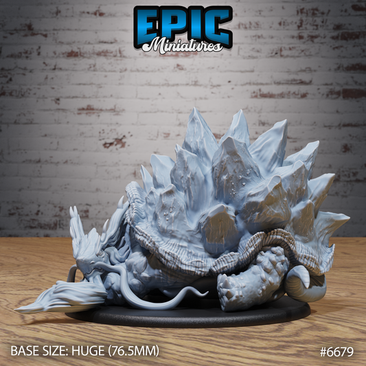 Old Tortoise DND Miniature TTRPG Resin Figure 76mm Base