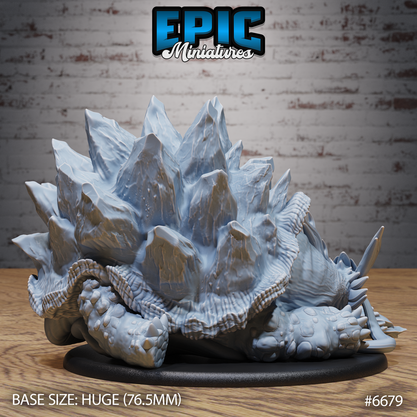 Old Tortoise DND Miniature TTRPG Resin Figure 76mm Base