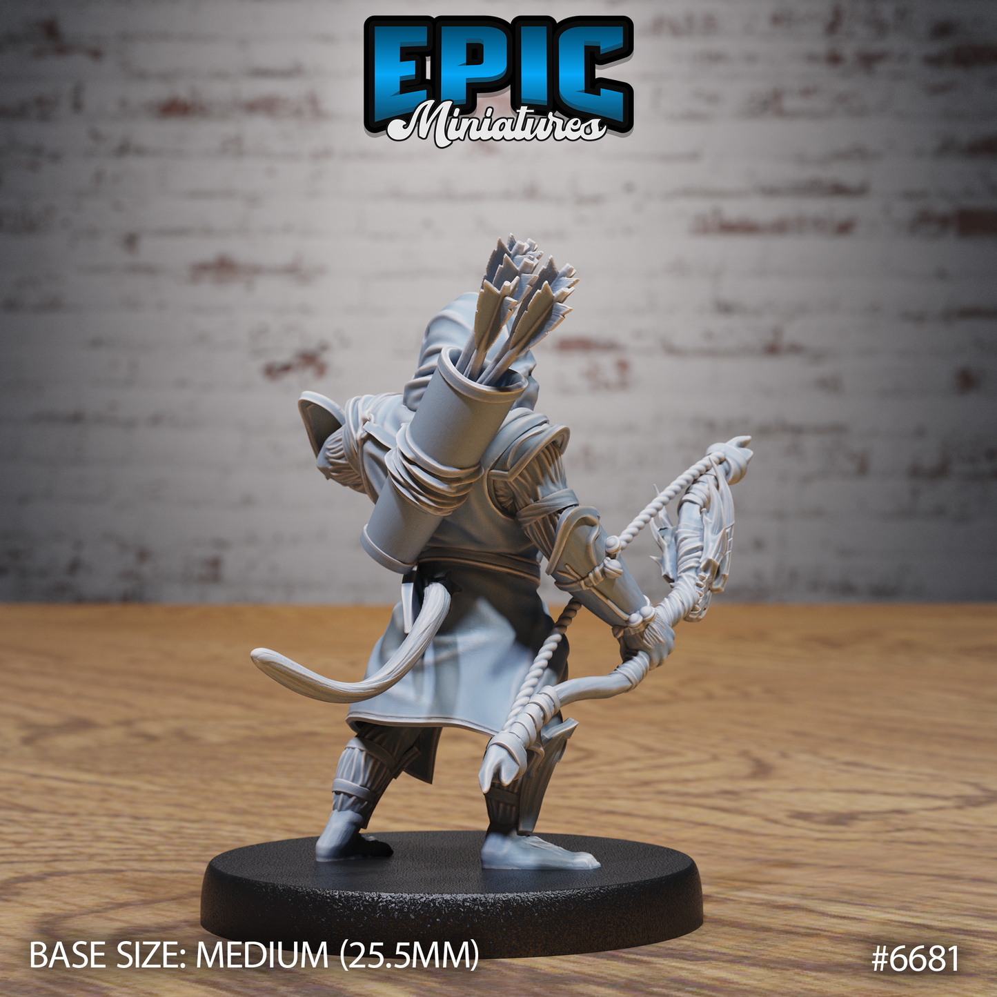 Wukong Folk Monkey Warrior DND Miniature TTRPG Resin Figure 25mm Base