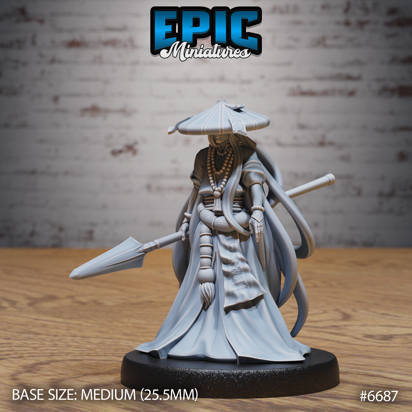 Immortal Monk DND Miniature TTRPG Resin Figure 25mm Base
