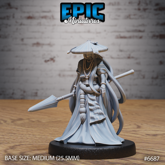 Immortal Monk DND Miniature TTRPG Resin Figure 25mm Base