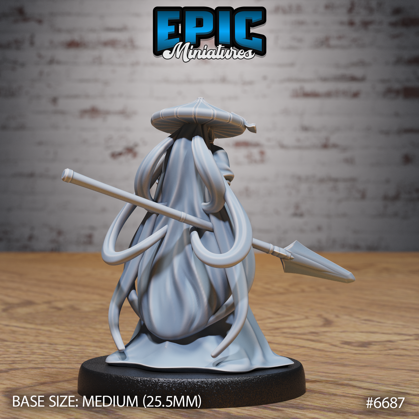 Immortal Monk DND Miniature TTRPG Resin Figure 25mm Base