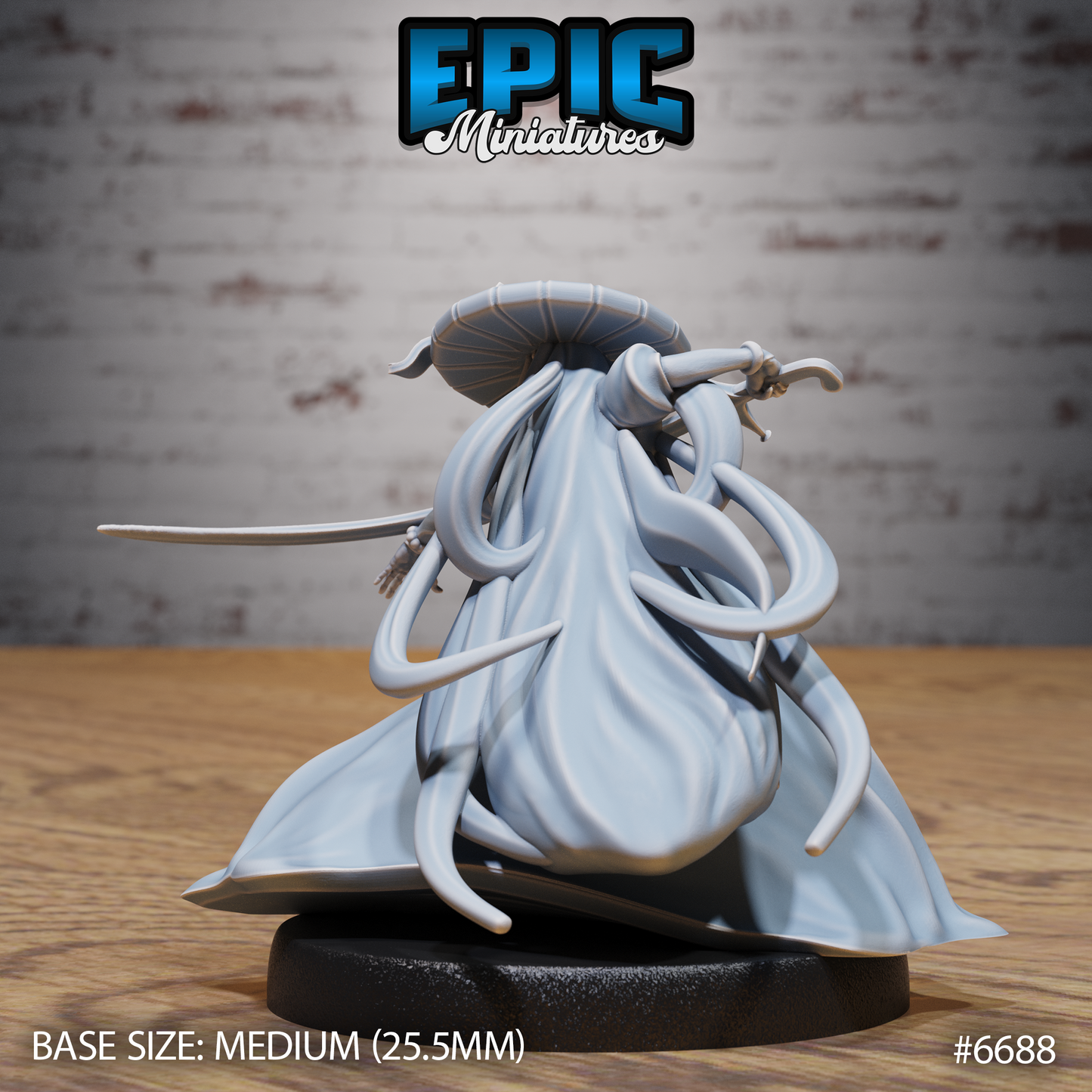 Immortal Monk DND Miniature TTRPG Resin Figure 25mm Base