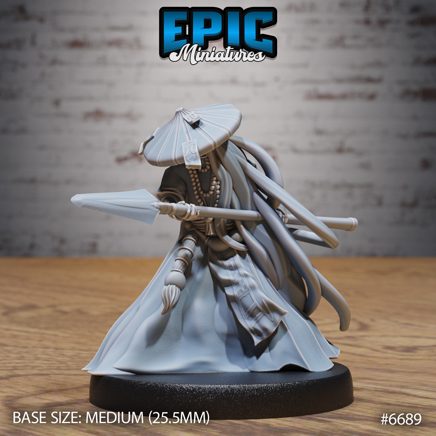 Immortal Monk DND Miniature TTRPG Resin Figure 25mm Base