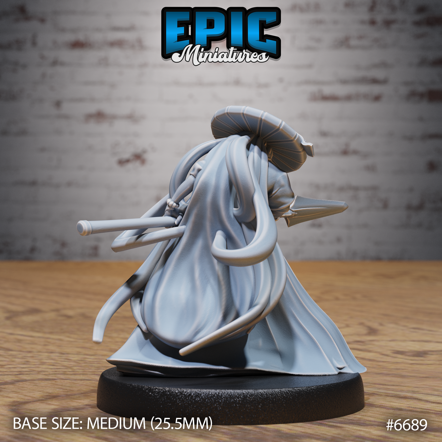 Immortal Monk DND Miniature TTRPG Resin Figure 25mm Base