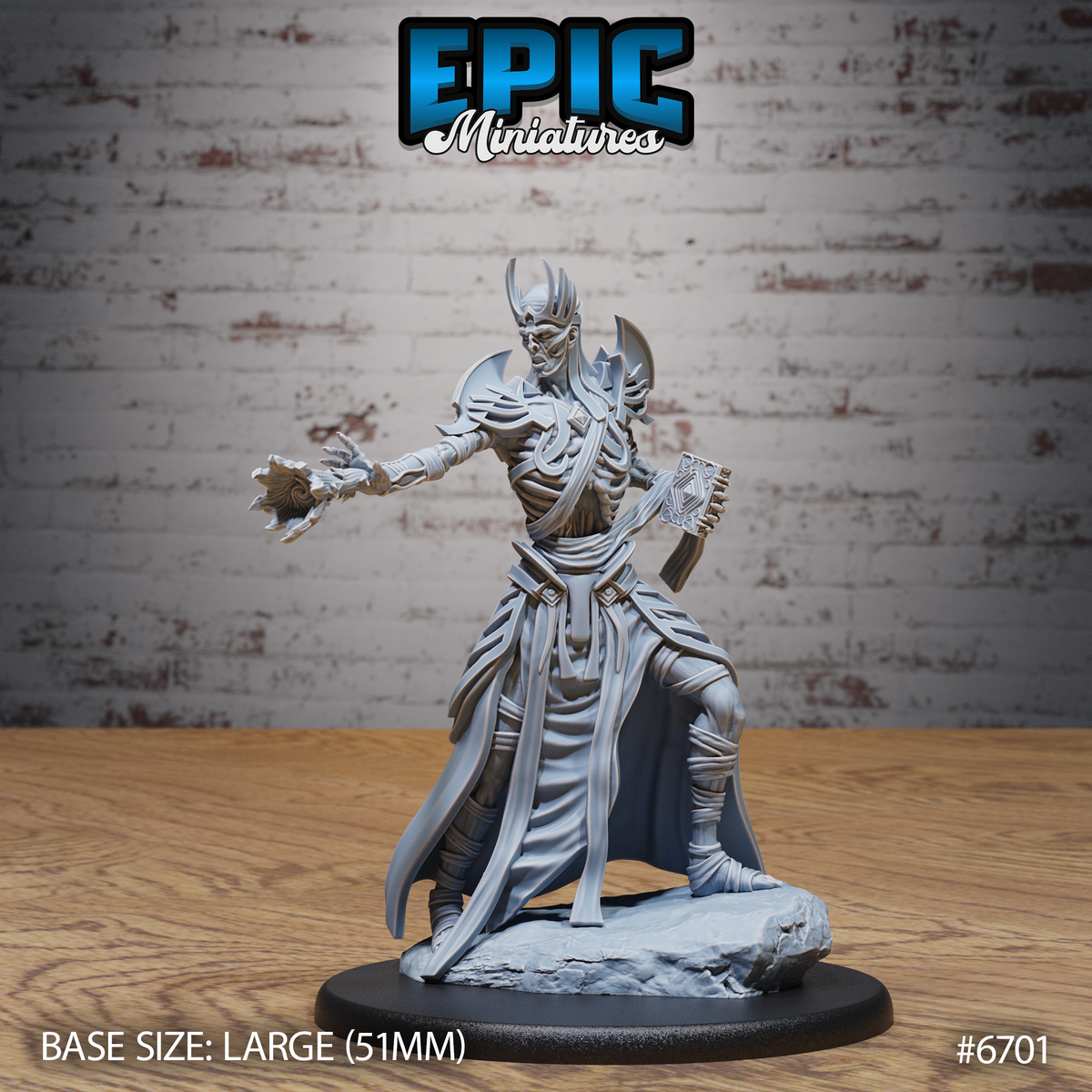 Vecna DND TTRPG Resin Model 51mm Base