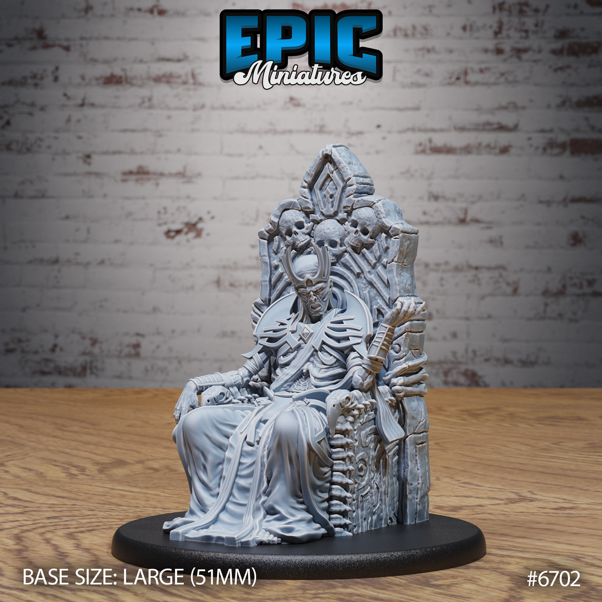 Vecna DND TTRPG Resin Model 51mm Base