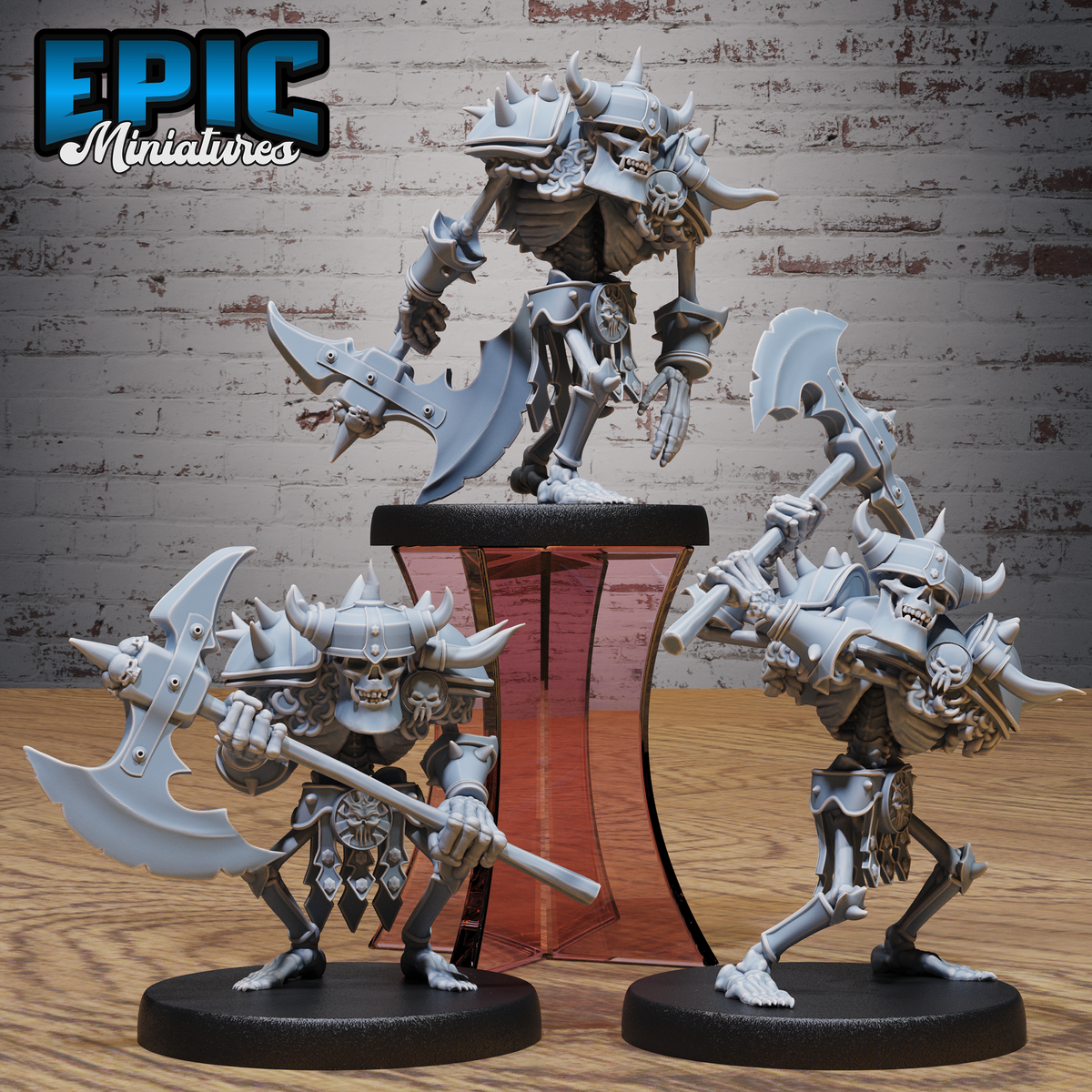 Evil Skeletons DND Miniatures TTRPG Resin Figures 25mm Bases