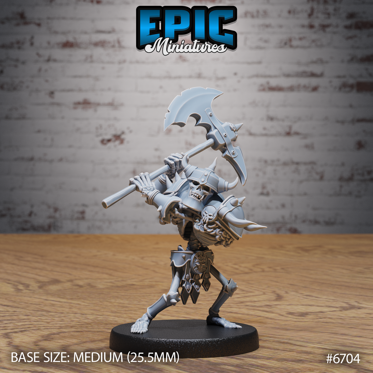 Evil Skeletons DND Miniatures TTRPG Resin Figures 25mm Bases
