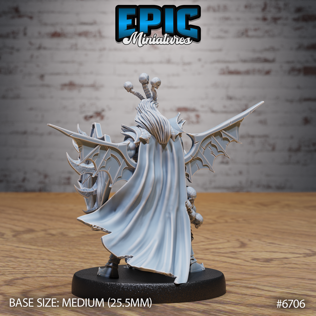 Necro Orc DND Miniature TTRPG Resin Figure 25mm Base