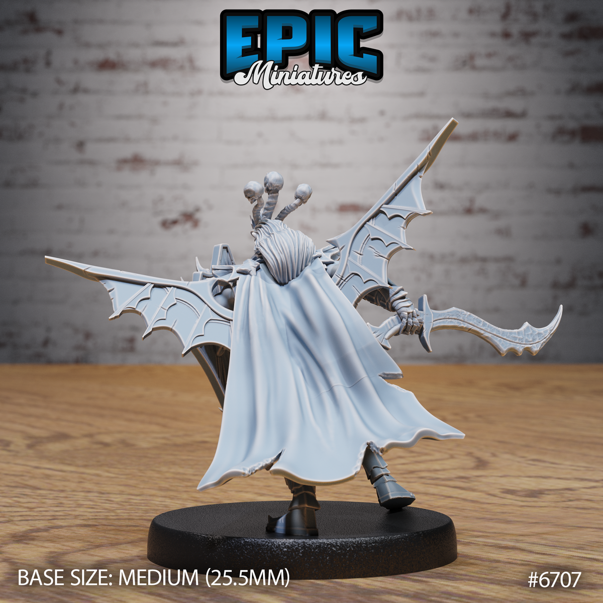 Necro Orc DND Miniature TTRPG Resin Figure 25mm Base
