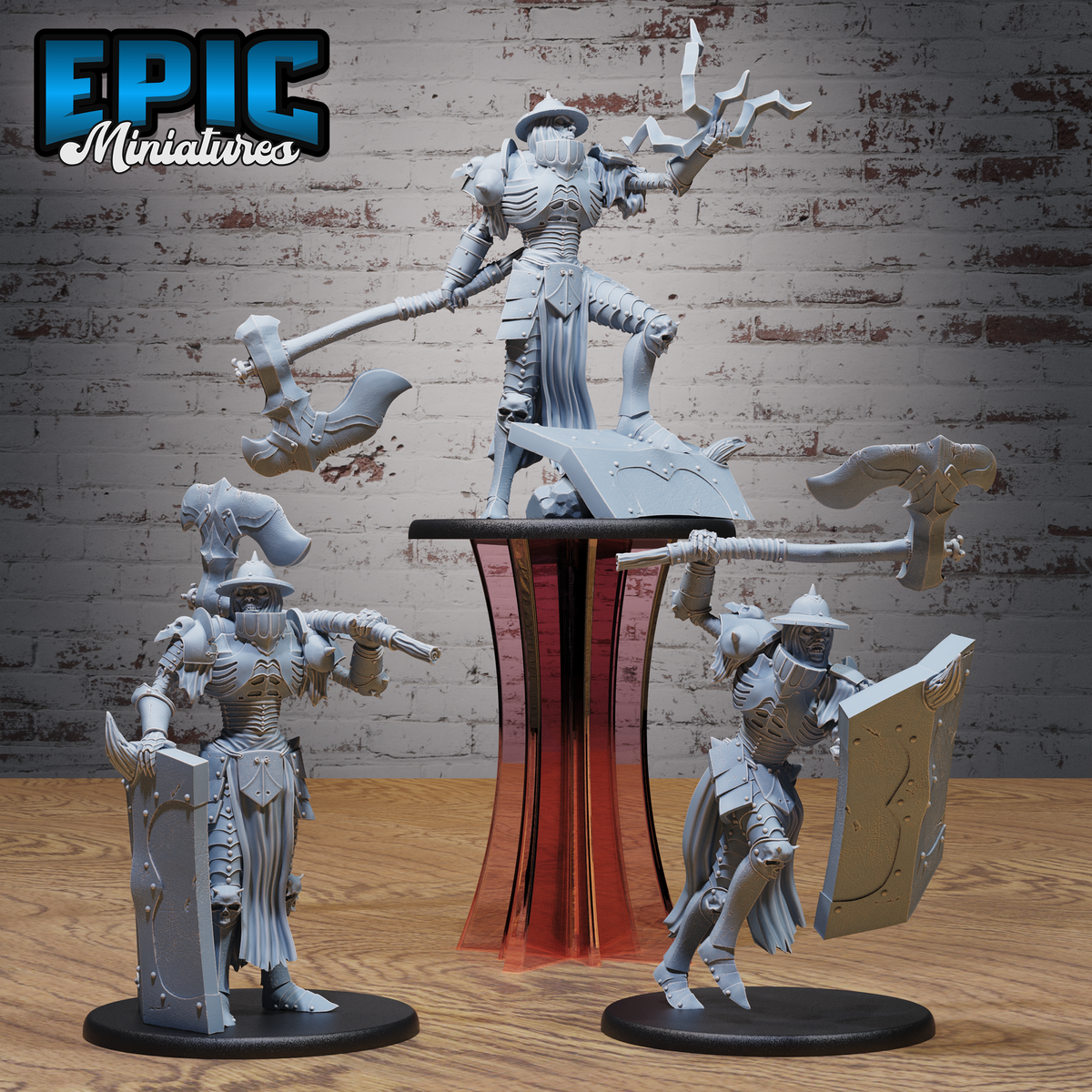 Giant Skeleton DND TTRPG Resin Model 51mm Base