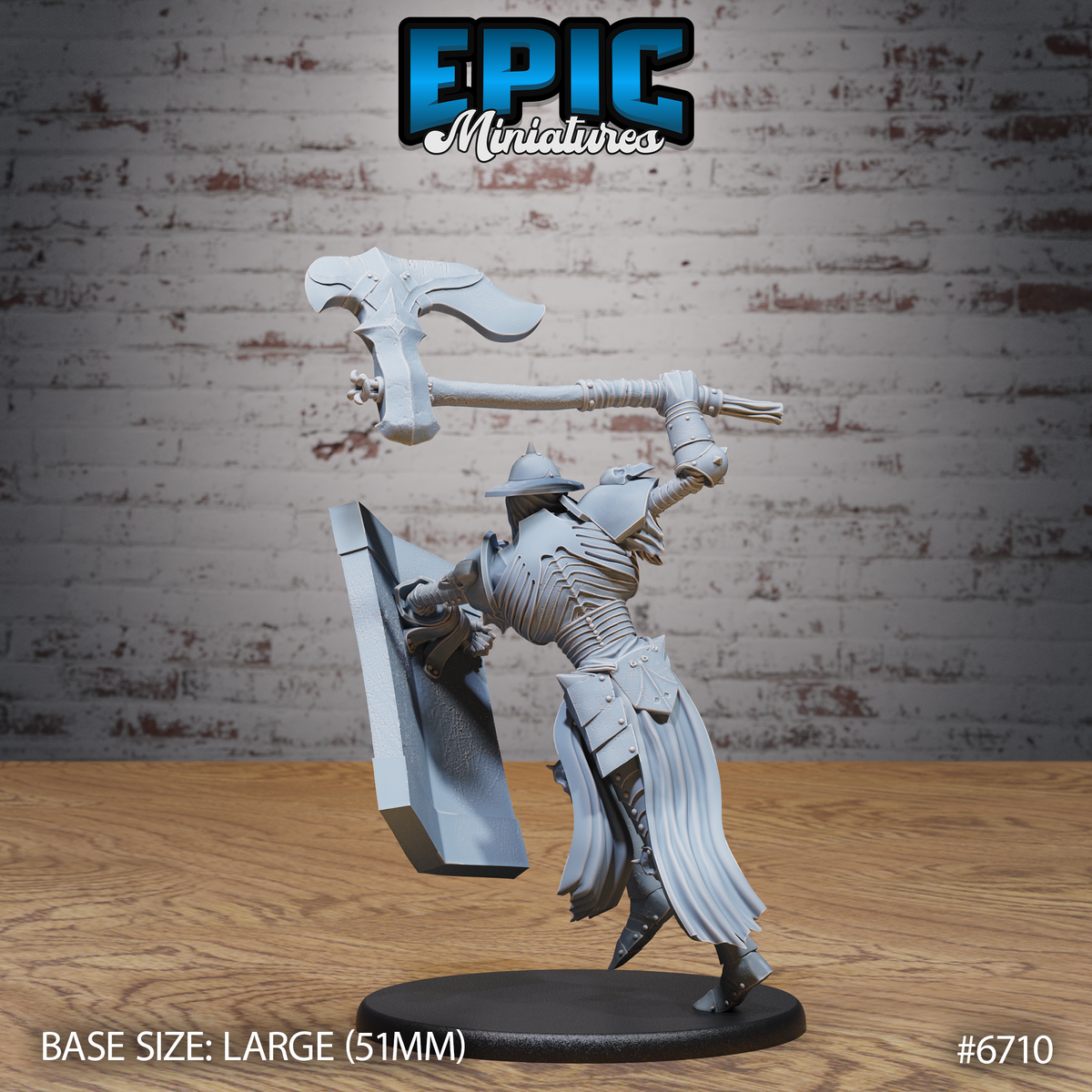 Giant Skeleton DND TTRPG Resin Model 51mm Base