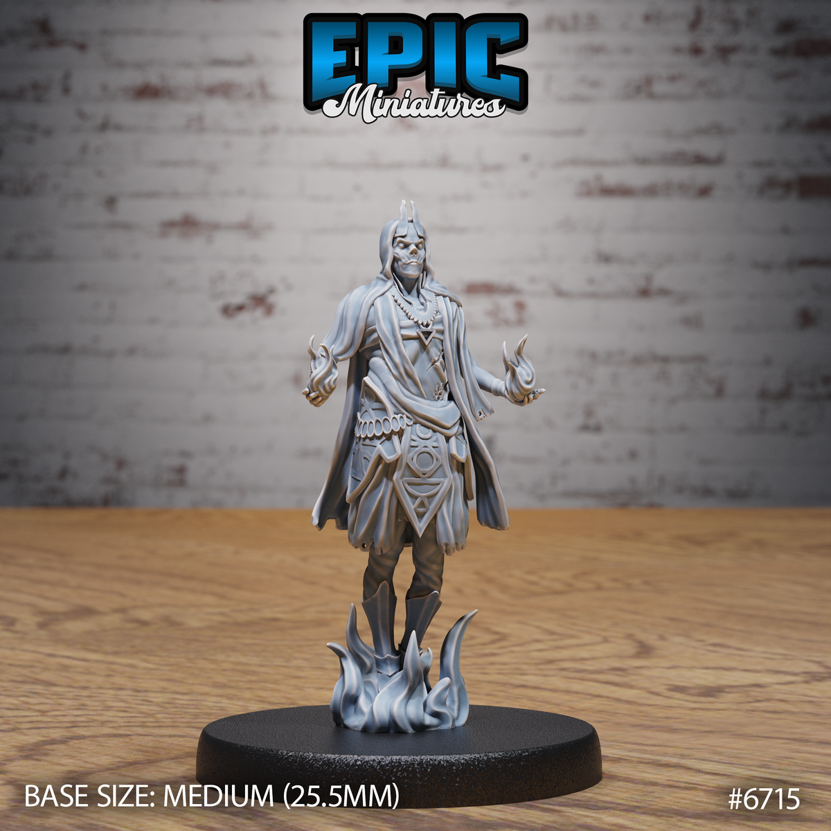 Novice Lich DND Miniature TTRPG Resin Figure 25mm Base