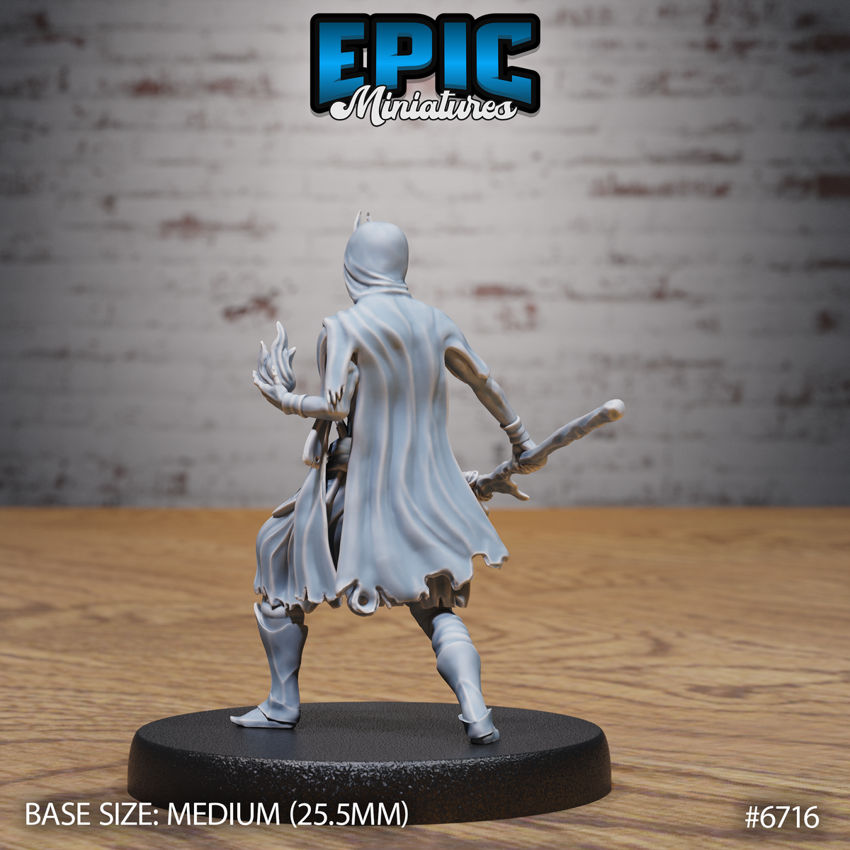 Novice Lich DND Miniature TTRPG Resin Figure 25mm Base