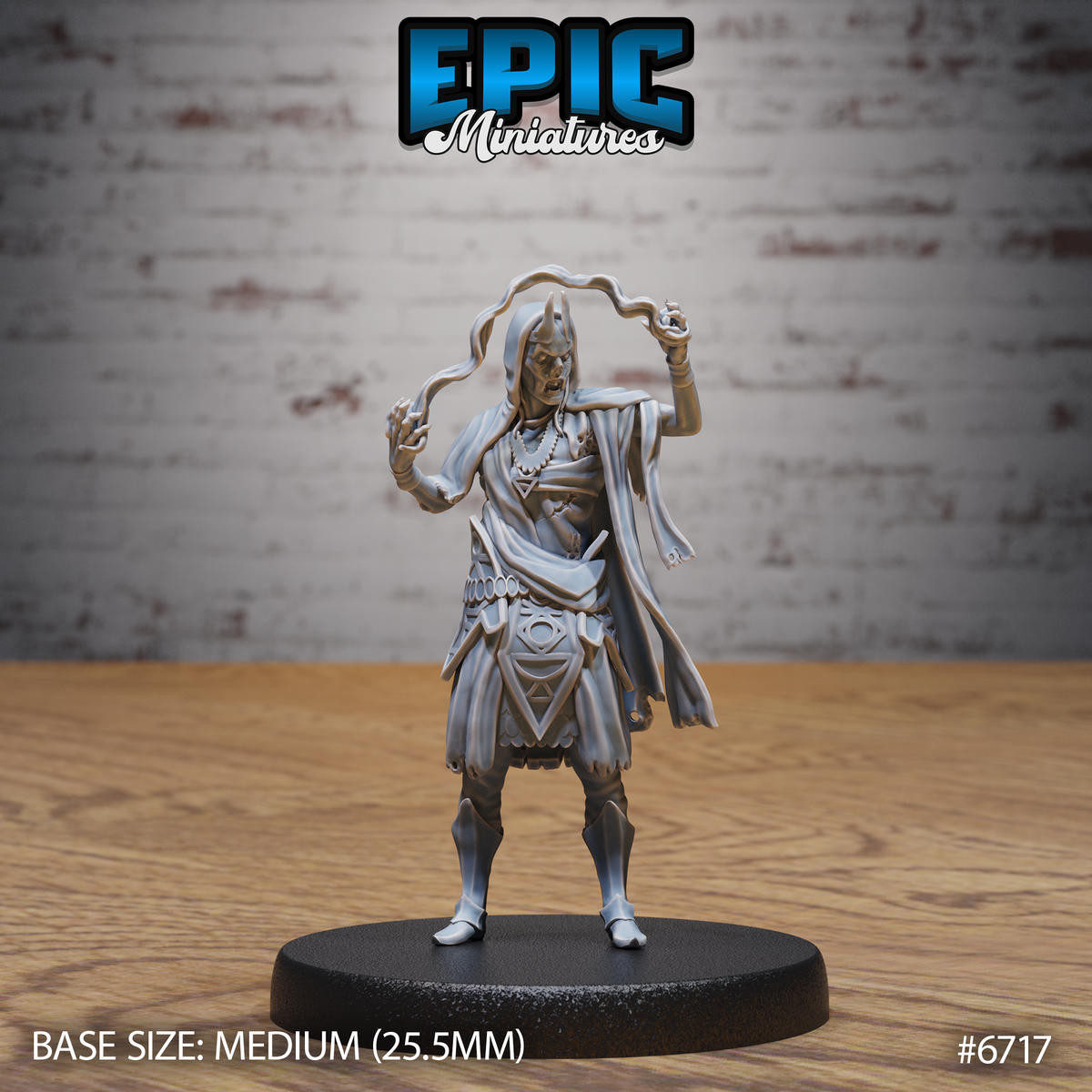 Novice Lich DND Miniature TTRPG Resin Figure 25mm Base