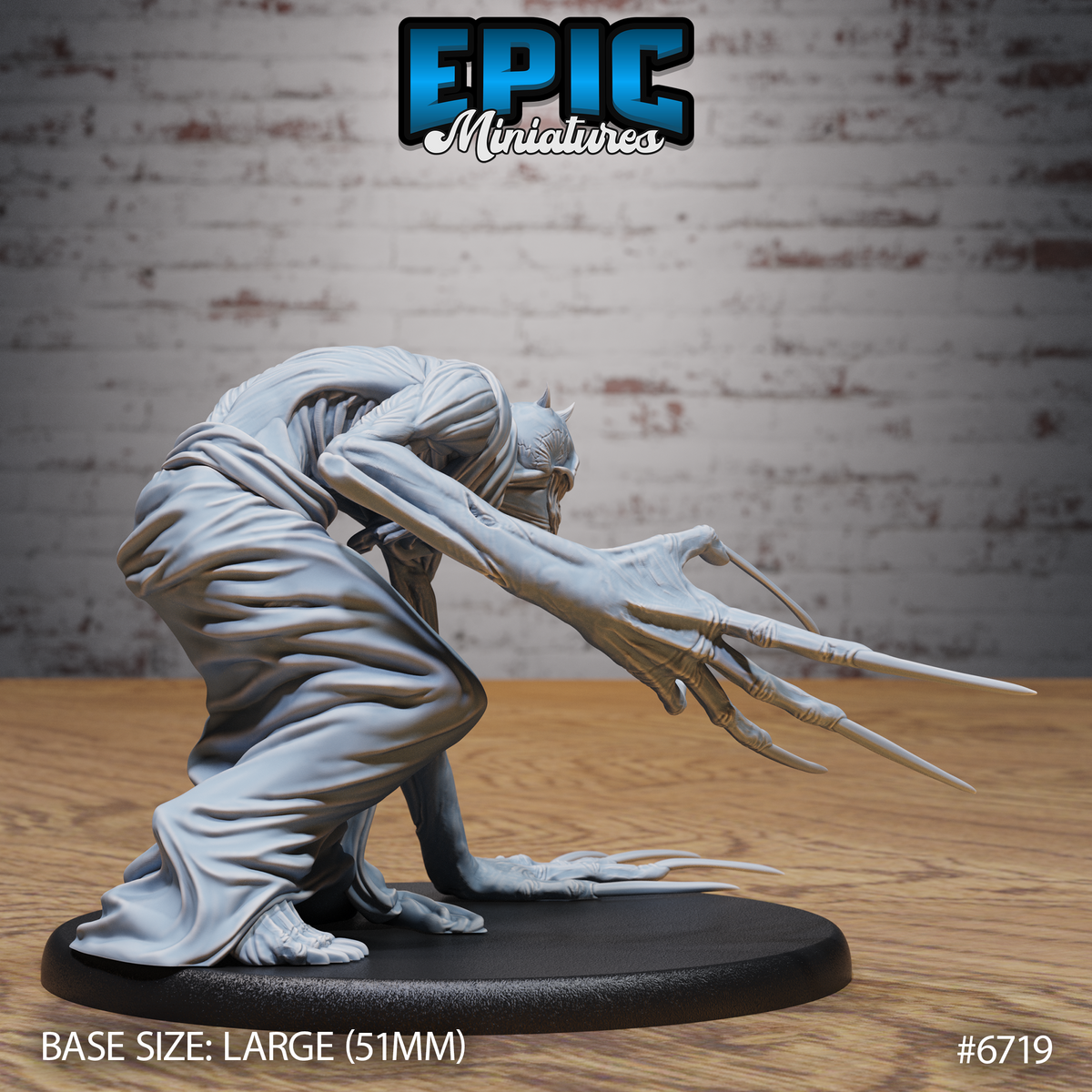 Bone Claw DND TTRPG Resin Model 51mm Base