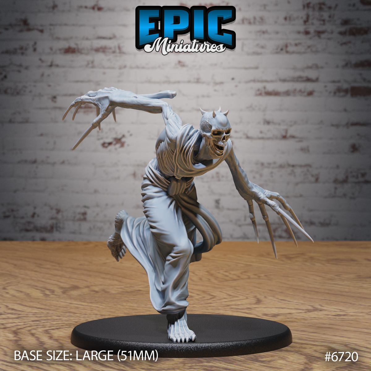 Bone Claw DND TTRPG Resin Model 51mm Base