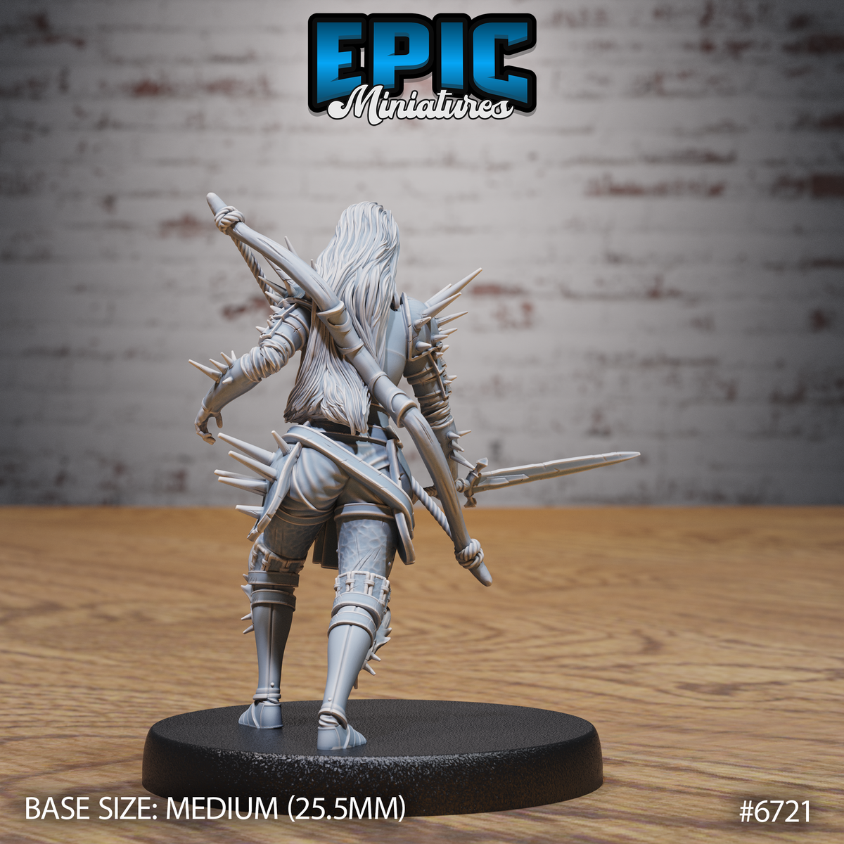 Wight Warrior DND Miniature TTRPG Resin Figure 25mm Base