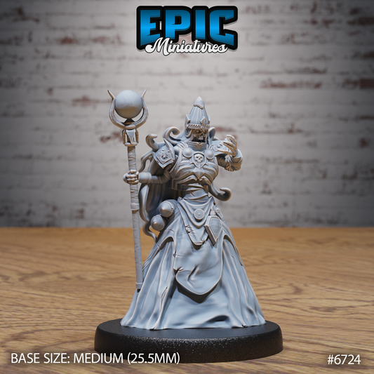 Experienced Lich DND Miniature TTRPG Resin Figure 25mm Base