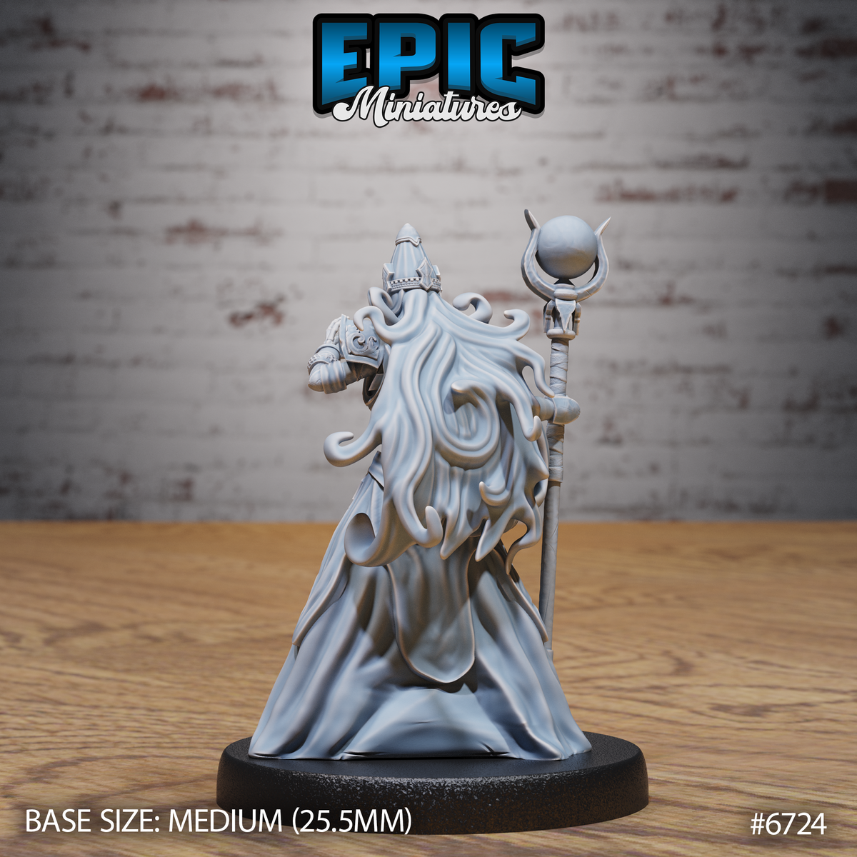 Experienced Lich DND Miniature TTRPG Resin Figure 25mm Base