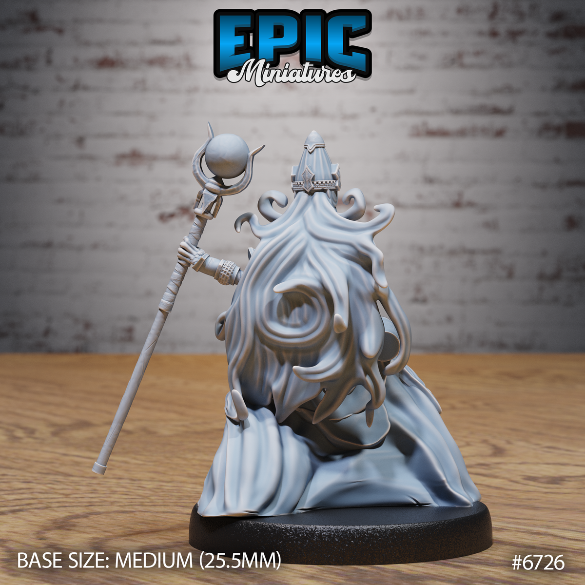 Experienced Lich DND Miniature TTRPG Resin Figure 25mm Base