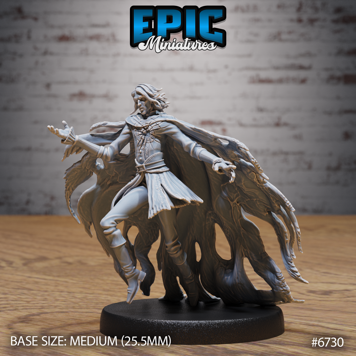 Shattered Ghost DND Miniature TTRPG Resin Figure 25mm Base