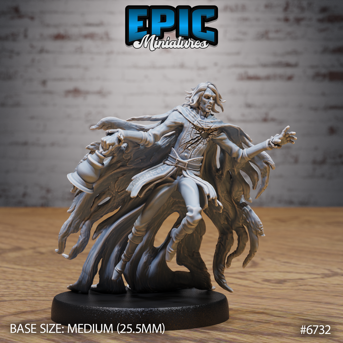 Shattered Ghost DND Miniature TTRPG Resin Figure 25mm Base