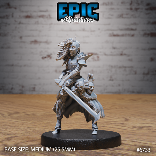 Revenant Headhunter DND Miniature TTRPG Resin Figure 25mm Base