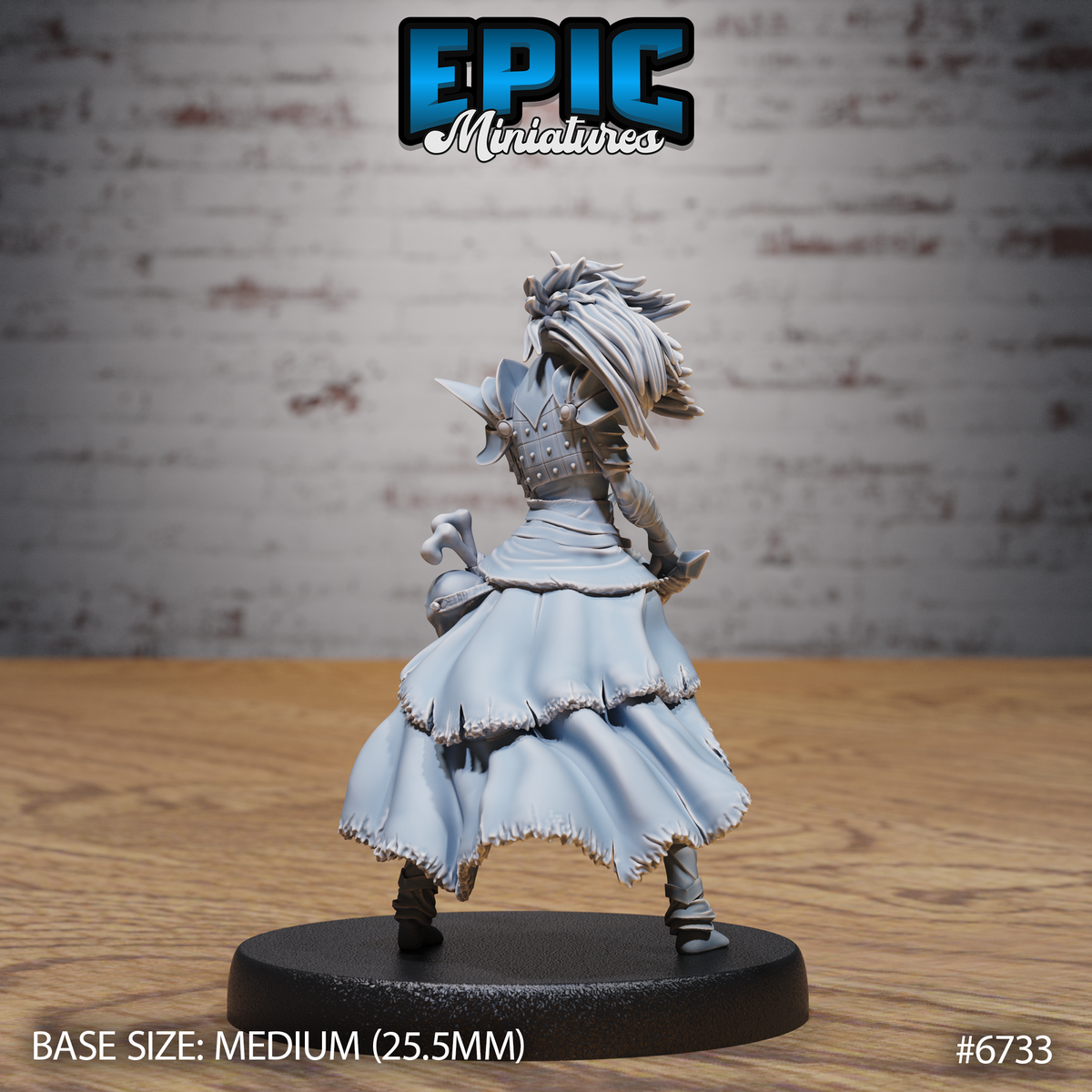 Revenant Headhunter DND Miniature TTRPG Resin Figure 25mm Base