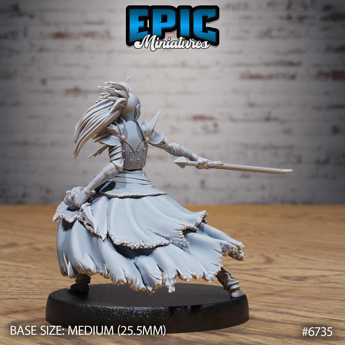 Revenant Headhunter DND Miniature TTRPG Resin Figure 25mm Base