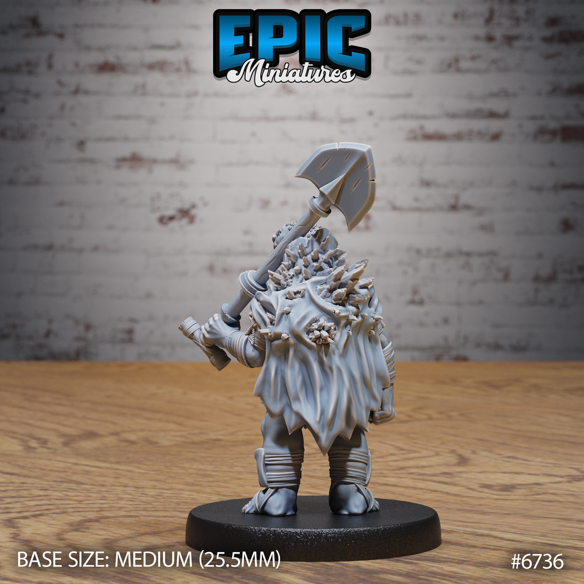 Turtlefolk DND Miniature TTRPG Resin Figure 25mm Base